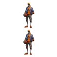 thumbnail image 1 of Bearachild Adornos únicos de Halloween Figuras de esqueleto geniales para aumentar el espacio Baloncesto de acrílico moderno y de moda baloncesto 2Conjunto, 1 of 6