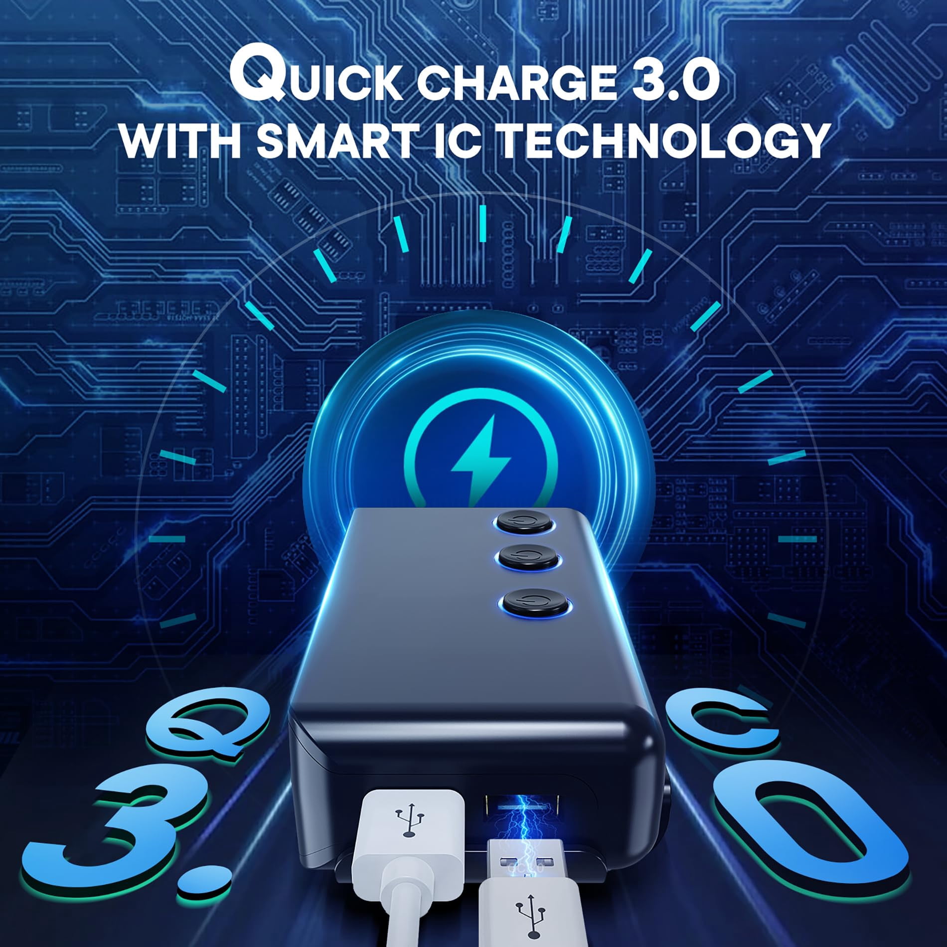 Car charger,fast charging, including 4 USB ports + 3 cigarette lighter ports, suitable for mobile phones, tablets and other electronic devices
