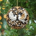 thumbnail image 6 of LanSuare Christmas Round Hanging Ornaments, Religious Angel Wing Christmas Pendant, Suitable for Courtyard, Lawn, Patio, Window, Outdoor Hanging Decoration, 6 of 7
