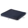 thumbnail image 2 of Seat Cushion-2” Thick Foam Pad with Handle, Machine Washable Cover-Comfort and Support in Wheelchair, Car, Desk, Office Chair by Bluestone (Navy Blue), 2 of 8