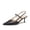 BLACK-PU, variant on DREAM PAIRS Women's Mary Jane Slingback Kitten Heels 2.36" Kitten Heel, Closed Pointed Toe, Mary Jane Slingbacks, 4mm High-resilience Insole