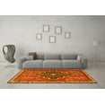 thumbnail image 3 of Ahgly Company Machine Washable Indoor Rectangle Persian Yellow Traditional Area Rugs, 4' x 6', 3 of 4