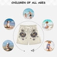 thumbnail image 6 of FORMRS Boys Swim Trunks Quick Dry Mesh Liner Boardshorts Sizes XS-XL, Beige Astronaut Planet, 6 of 7