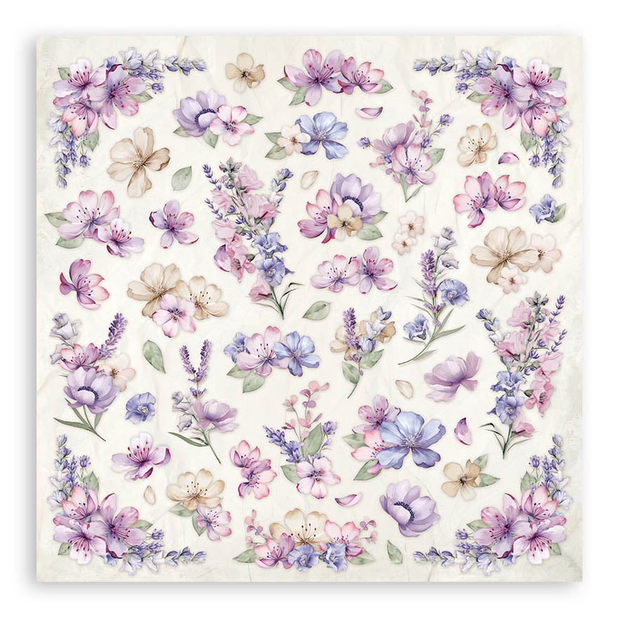 Stamperia Double-Sided Paper Pad 12"X12" 10/Pkg-Lavender, 10 Designs/1 Each