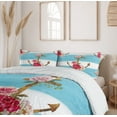thumbnail image 6 of Ambesonne Shabby Flora Duvet Cover Sets, Anchors and Roses, 2-Queen, Multicolor, 6 of 7