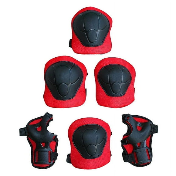 6pc Kids Teens Elbow Knee Wrist Protective Guard Safety Skate Bike Gear Pads;6pc Kids Elbow Knee Wrist Protective Guards Safety Skate Bike Gear Pads