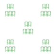 thumbnail image 3 of bedienty 5pcs Multi -function Wardrobe Space -saving Hanger Hook Coat Hook Plastic Closet Stack Hanger Rack Storage Wardrobe Organizer Green 5Set, 3 of 6