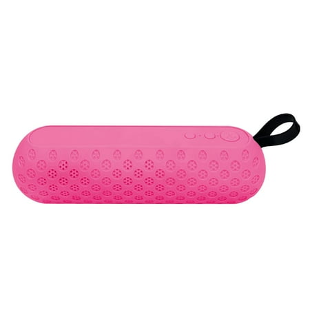 LW Full Surround Sound Enahnced Bass Long Lasting Excursion Revolve Wireless Speaker - Pink