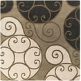 thumbnail image 6 of Hauteloom Bray Wool Living Room, Bedroom Area Rug - Transitional - Beige, Black, Dark Red - 9'9" Square, 6 of 11