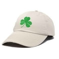 thumbnail image 4 of DALIX St. Patrick's Day Shamrock Hat Womens Embroidered Baseball Cap in Beige, 4 of 6