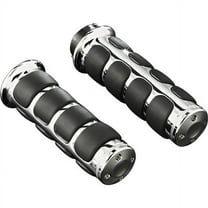 Kuryakyn ISO Chrome/Black Handlebar Grips (6236)