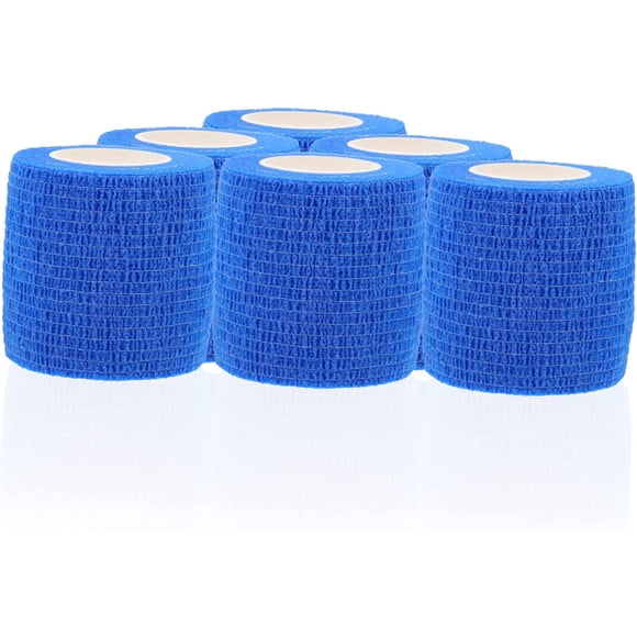 PinesC 6pcs Self Adhesive Elastic Bandages for Pet Fingers 5cm x for Cats and Dogs Convenient and Compact Pet Care