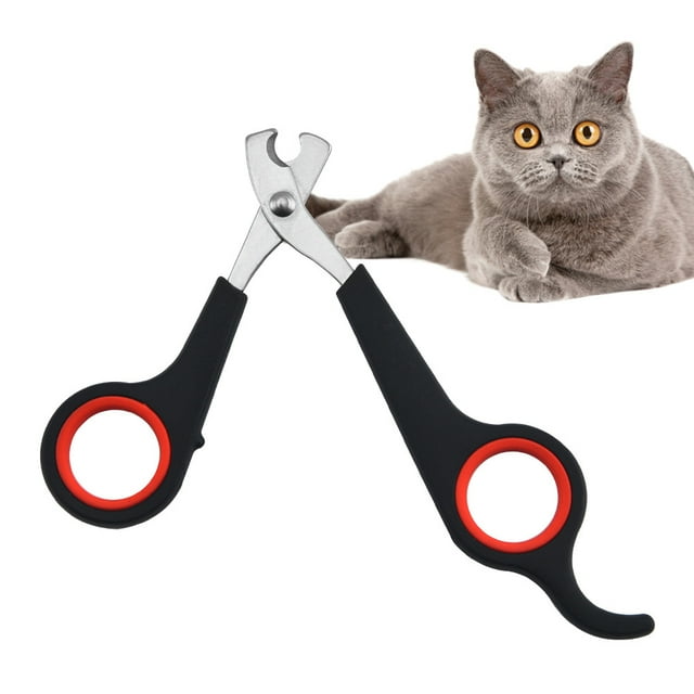 Hweilai 5PCS Pet Nail Clipper Scissors Set with Professional Nail File Kit, Comfortable Trimming for Kittens, Puppies, Rabbits and Other Small Pets