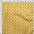 thumbnail image 4 of oneOone Rayon Mustard Yellow Fabric Check Sewing Craft Projects Fabric Prints By Yard 56 Inch Wide, 4 of 4