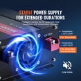 thumbnail image 6 of KFFKFF 1000W Pure Sine Wave Inverter, DC 12V to AC 120V, Dual AC Outlets, USB and Type-C Ports, Remote Control for Electronics, CE FCC Certified, 6 of 9