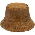 thumbnail image 3 of CoCopeaunts Bucket Hats Fashion Europe America Versatile Thickened Plush Solid Stripe Warm Fisherman's Hat for Men and Women, 3 of 8