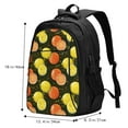 thumbnail image 5 of Balery Orange Lemon Print USB Charging Backpack for Men and Women - Water-Resistant, Anti-Theft Laptop Backpack with USB Port for Travel, Work, School, and College, 5 of 7