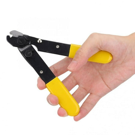 

tooloflife Fiber Optic Stripper Adjustable Wire Stripper Cutter Fiber Optic Stripper Hand Tool Yellow