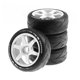 thumbnail image 1 of Neumáticos RC Off Road Buggy, escala 1/8, 105 mm con hexágono de 17 mm, blancos, 1 of 5
