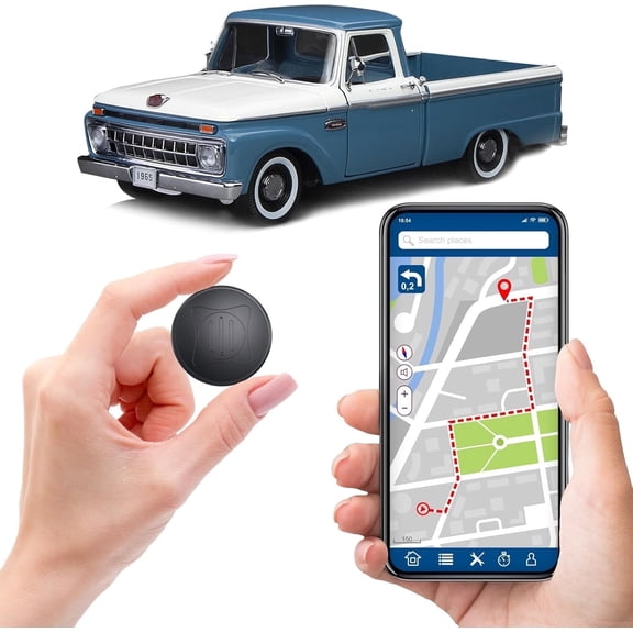 ã2025 Newã Mini GPS Tracker for Vehicles No Subscription Required/No Monthly Fee Car GPS Tracker Portable Real Time GPS Tracking Device Full Global Coverage for Vehicle/Car/Kids/Dog/Mate