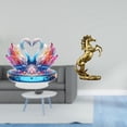 thumbnail image 2 of Escultura de cisne de acrílico, centro de mesa, gabinete plano, decoración, estantería, adorno de oficina, figura de caballo de pie, mesa, artesanía h, 2 of 8