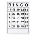 BINGO Game Paper Cards Single 60 Sheets Disposable Cards No Single Design