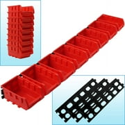 Stalwart 8 Bin Wall Mounted Parts Rack