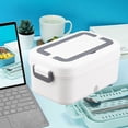 thumbnail image 2 of Hxlamzoo Portable Electric Lunch Box Heater - Rechargeable & Fast Heating Food Warmer for Office, Car, Travel, Camping | Stainless Steel Container with Intelligent Temp Control, 2 of 6