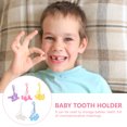 thumbnail image 4 of Estuche de almacenamiento de dientes de 50 piezas para cajas de recuerdos de bebés, organizador de dientes de plástico para niños y collares, 4 of 6