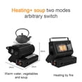 thumbnail image 2 of 1300W Ceramic Gas Heater Gas Heater Outdoor Camping Fishing Burner Black, 2 of 9