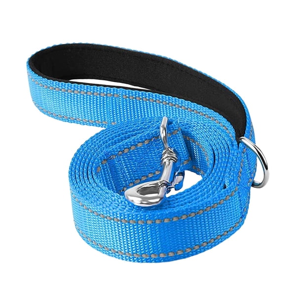 Correa reflectante Salvador para perros pequeños y grandes 6 pies azul claro correa reflectante