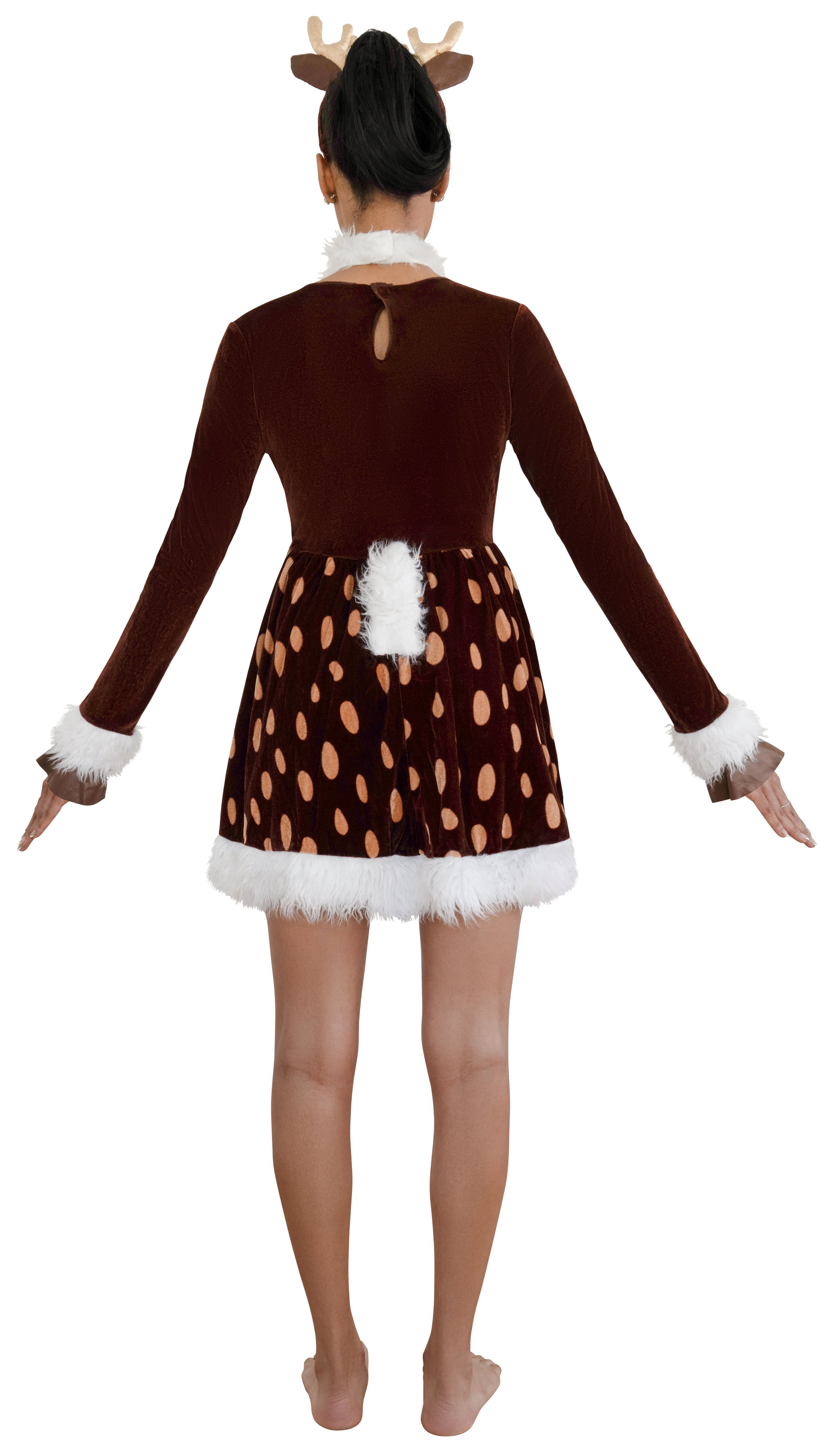 Deer Me! Halloween Costume for Adults, Women's Size S (4/6), by Way to Celebrate