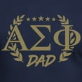 thumbnail image 3 of CafePress - Alpha Sigma Phi Greek Dad Gold T Shirt - Men's Fitted T-Shirt, 3 of 4