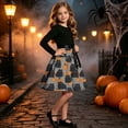 thumbnail image 4 of Piuwrlz Girls Halloween Party Dresses Kids Girl Cos Perform Dress Orange Size 11 Years, 4 of 9