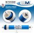 thumbnail image 4 of APPLIED MEMBRANES INC. 50 GPD Reverse Osmosis Membrane | RO Membrane Water Filter Replacement for Reverse Osmosis Water Filtration System | 1.8” x 12” Universal Compatibility | Made in USA, 4 of 4