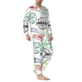 thumbnail image 3 of Kll Stamp Set Collection Sleepwear Mens Flannel Pajamas,Long Cotton Pj Set, 3 of 9
