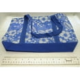 thumbnail image 2 of Floral Tote Bag  Reusable Eco Bags Grocery Beach  Blue, 2 of 7