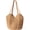 Khaki - Mesh Crochet, variant on Crochet Tote Beach Bags for Women, Mesh Beach Tote Knit Bag, Summer Vacation Aesthetic Boho Hobo Shoulder Bag