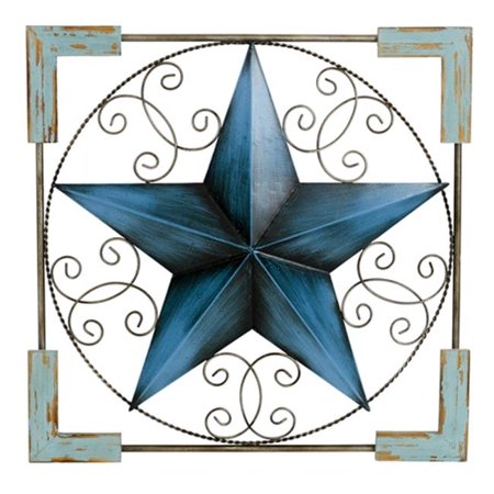 Aspire Home Accents 5131 Sorana Star Wall Decor 44 Blue Teal