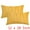Yellow, variant on Unique Bargains Velvet Throw Pillow Covers Set of 2 Square Cushion Grey 18" x 18"