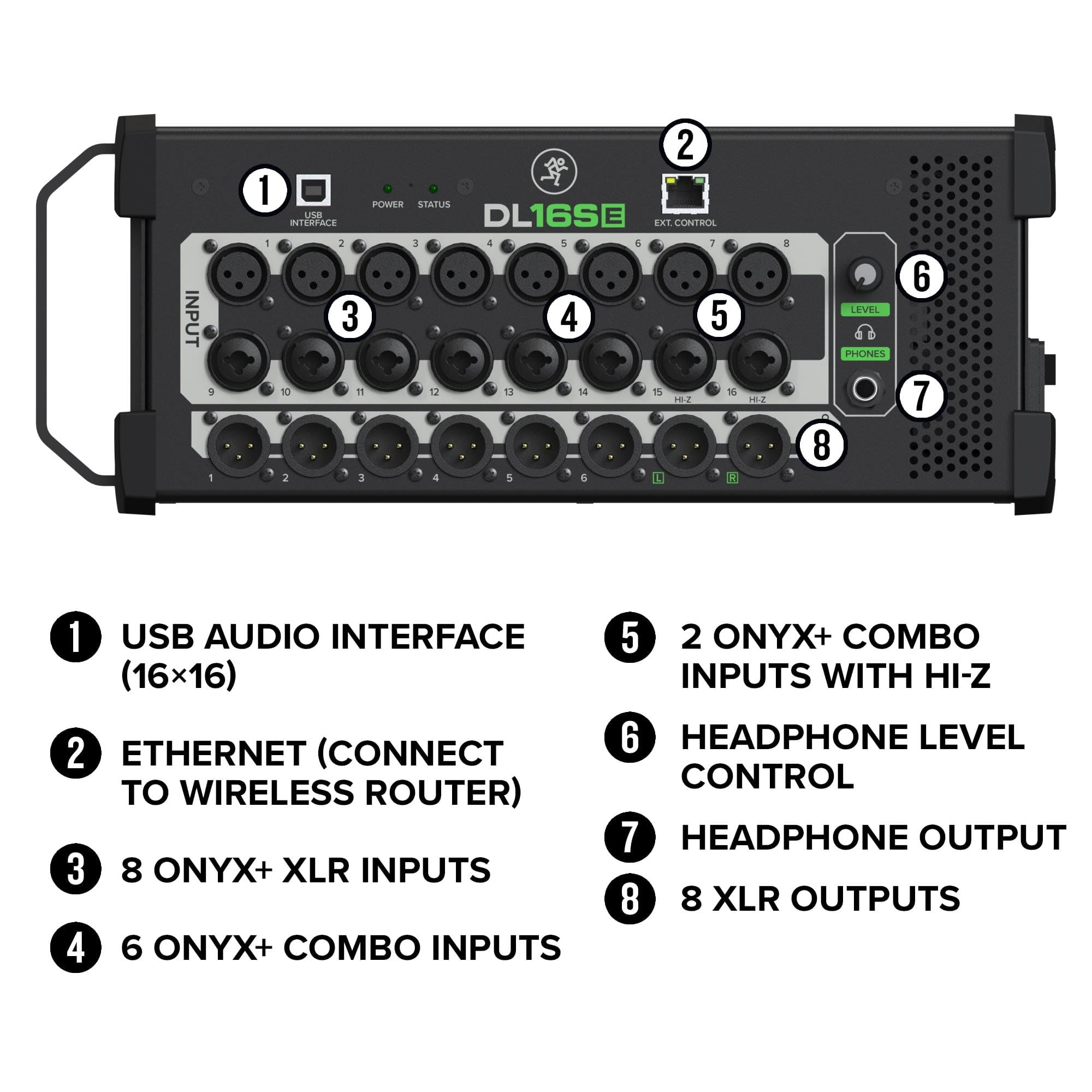 Mackie DL16SE 16-Channel Digital Rack Mixer
