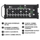 thumbnail image 3 of Mezclador de Audio Mackie DL16SE de 16 Canales Inalámbrico para Rack, 3 of 6