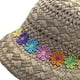thumbnail image 3 of Circunferencia del sombrero: 50-54 cm, circunferencia de la cabeza pequeña, sombrero de paja, sombrero protector solar para mujer, sombrero de playa, sombrero de paja con flores pequeñas, 3 of 5