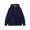 Navy*, variant on RUTAYY Men's Zip Up Hoodie Solid Color Plaid Inner Hood Oversized Long Sleeve Hooded Jacket Black