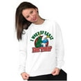 thumbnail image 3 of Grumpy Smurf Christmas Xmas Tree Sweatshirt for Men or Women Brisco Brands X, 3 of 6