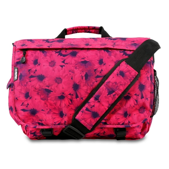 J World Womens Thomas 16" Messenger Bag With Laptop Sleeve for School and Travel, Bellis