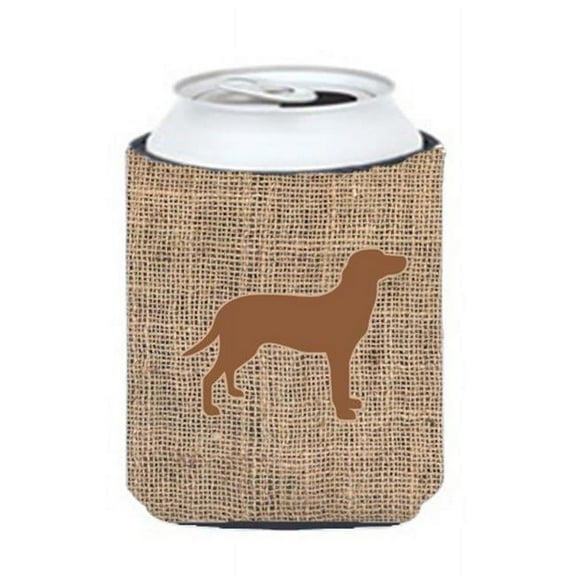 Labrador Burlap And Brown Can Or Bottle  Hugger