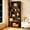 Dark walnut, variant on 70.9" Tall 5-Tier Narrow Cube Bookcase, Slim Freestanding Display Shelves - Side Storage Shelf for Small Space, Home, Office (Cherry Wood Grain)