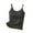 Black., variant on Akafmk Women's Sleeveless Tank Pajama Tops,Women's Cotton Sleepwear T-Shirt,Summer Breathable Round Tie Chest Pad with Suspender Sleeveless Pajamas