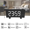 thumbnail image 3 of pitrice Alarm Clock Radio Projection Dual Alarm LED Desktop FM Radio White Light, 3 of 8